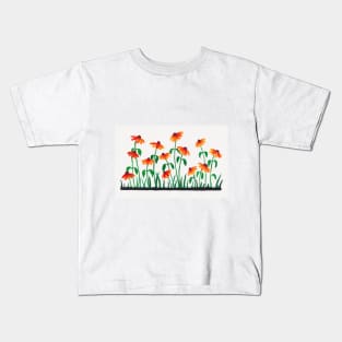 Watercolor - Cone flower Kids T-Shirt